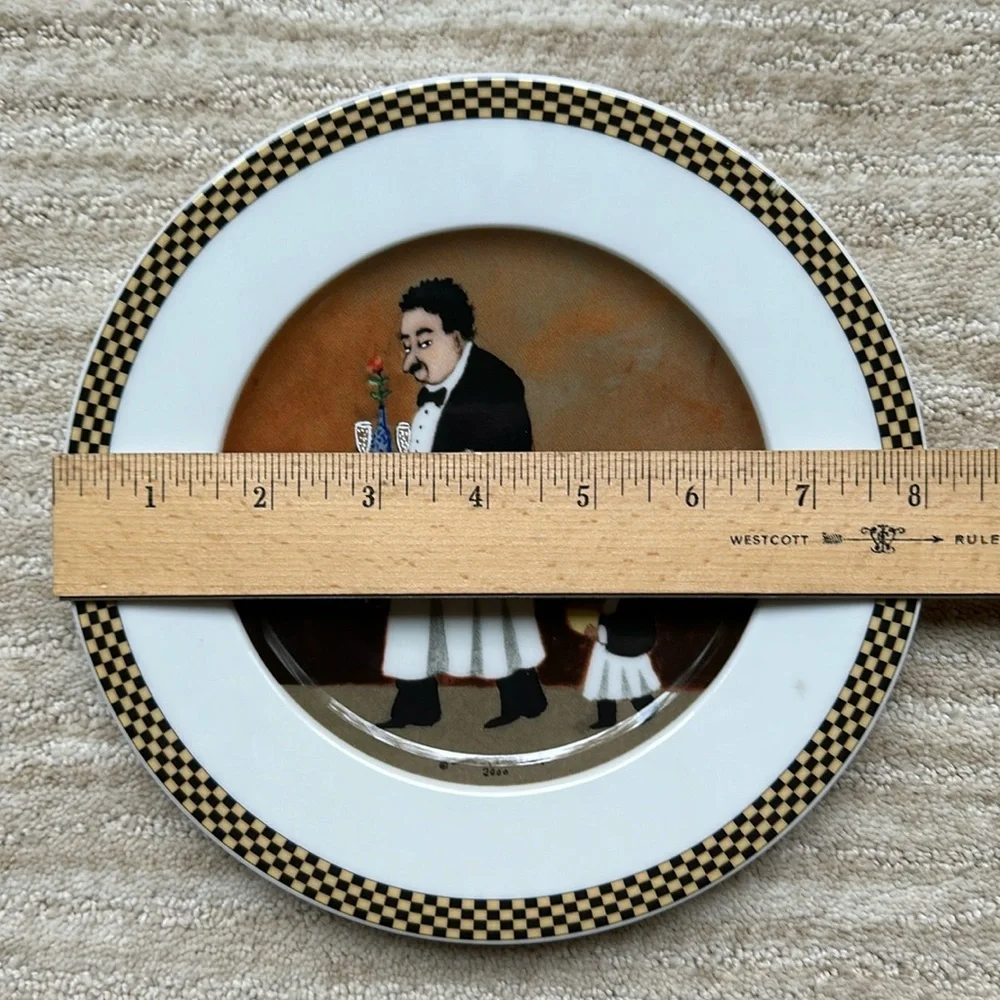 Set of 4 Plates GUY BUFFET French “Waiter Suite” Salad | Dessert | Lunch
